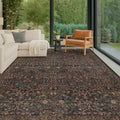 Washable Area Rugs 9x12 Living Room (Dark Brown / 9' x 12' (Rectangular))