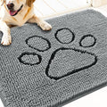 Dog Door Mat for Muddy Paws 32x20 (Grey / 32" X 20")