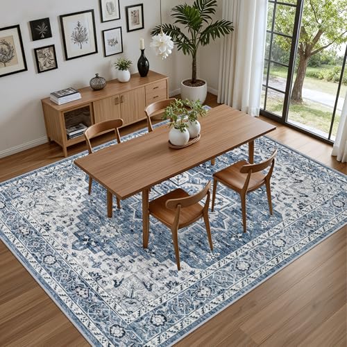 9x12 Area Rugs Living Room (Blue / 9' x 12' (Rectangular))