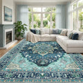 Washable Area Rug (Teal / 9' x 12' (Rectangular))