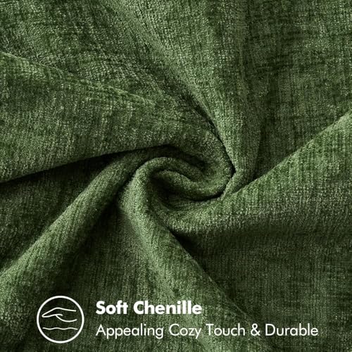 Decorative Euro Sham Pillow Covers 26x26 Inch Forest Green 2 Pack (Forest Green / 26" x 26" (Pack of 2))