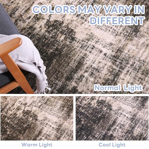 Abstract Runner Rug 2x6 Ft Washable Runners for Hallways (Brown/Rust / 2' x 6' (Rectangular))