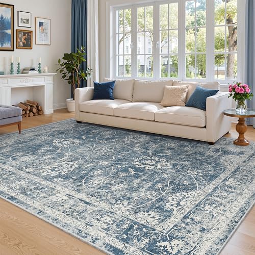 6x9 Area Rugs for Living Room (Blue / 6' x 9' (Rectangular))