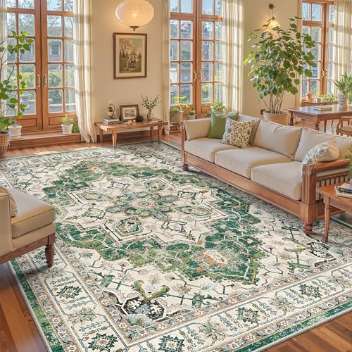 8x10 Area Rugs for Living Room (Green / 8' x 10' (Rectangular))
