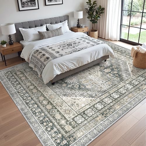8x10 Area Rugs for Living Room (Wheat/Charcoal / 8' x 10' (Rectangular))