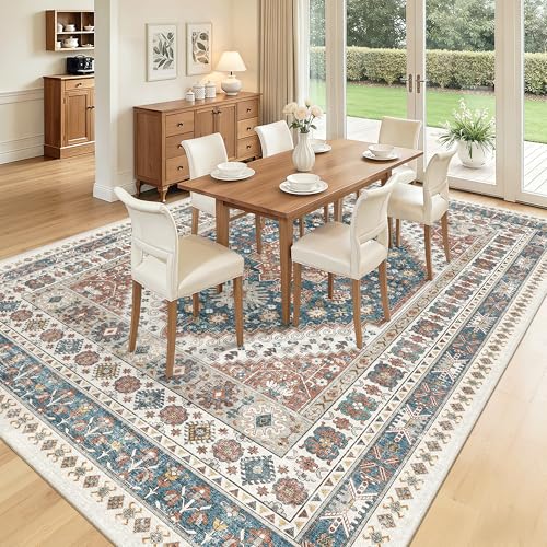 8x10 Area Rugs for Living Room (Navy Blue / 8' x 10' (Rectangular))