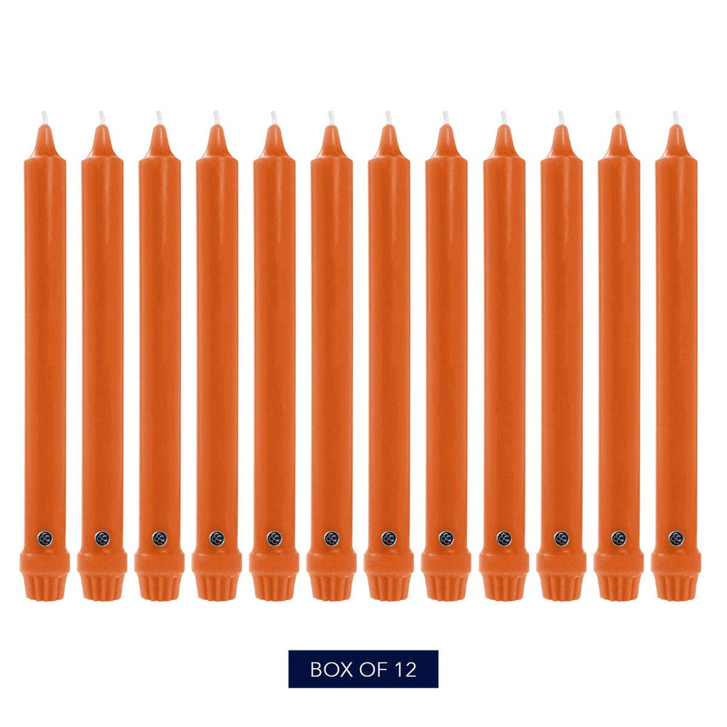 Unscented Taper Candle (Pumpkin / 8 In / Classic)