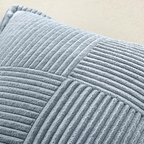 Decorative Throw Pillow Covers for Couch 16x16 Inch Dustyblue 2 Pack (Dustyblue / 16" x 16" (Pack of 2))