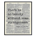 Edgar Allan Poe Quote 8x10 Dictionary Art Wall Decor Picture (8"L x 10"W / Unframed)