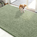 Dog Door Mat for Muddy Paws 50x30 (Sage Green / 50" X 30")