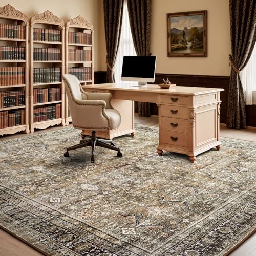 8x10 Area Rugs for Living Room (Dark/Brown / 8' X 10' (Rectangular))