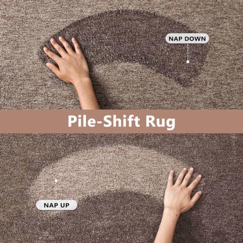 6x9 Large Brown (08 Brown/White / 6' x 9' (Rectangular))