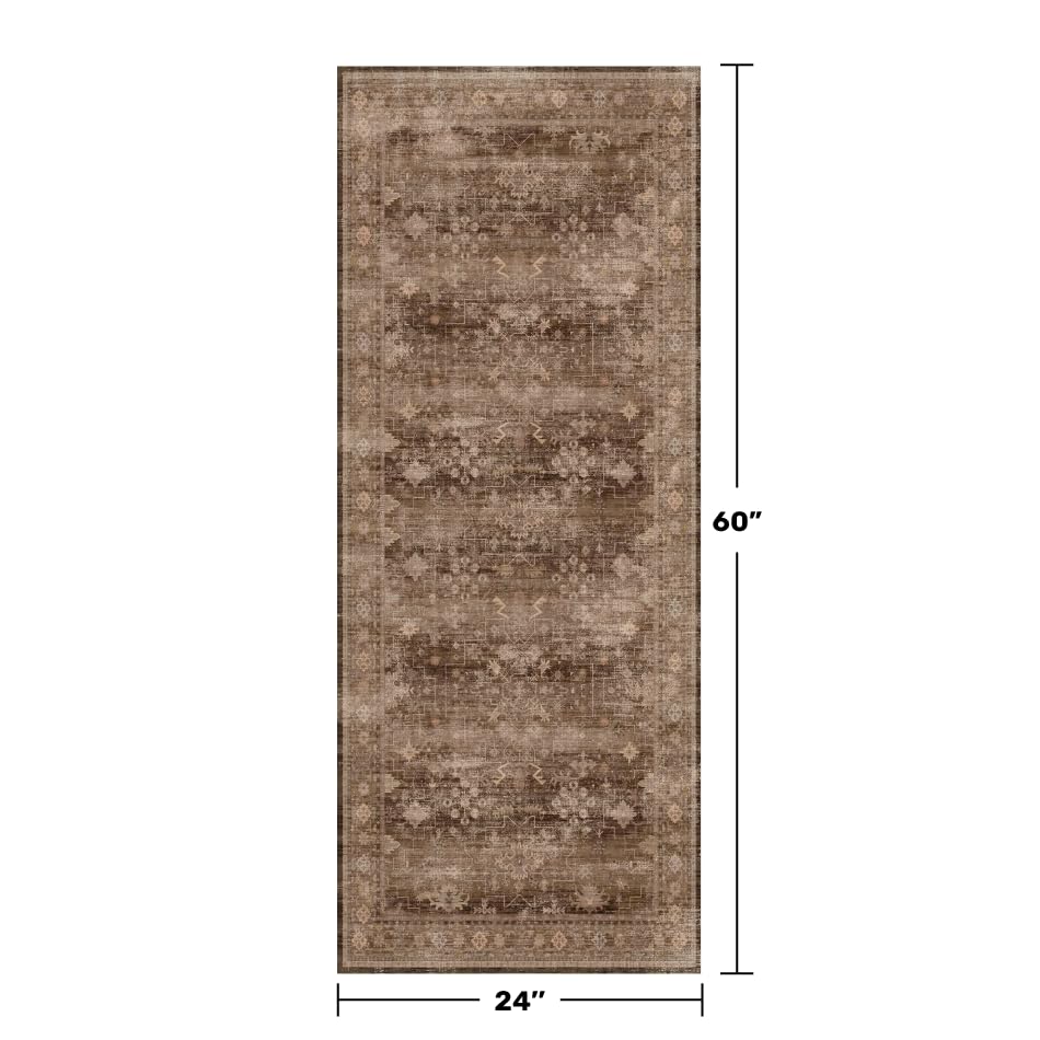 Brown 2x5 Entryway Runner Rugs (2' x 5' (Runner) / Brown)