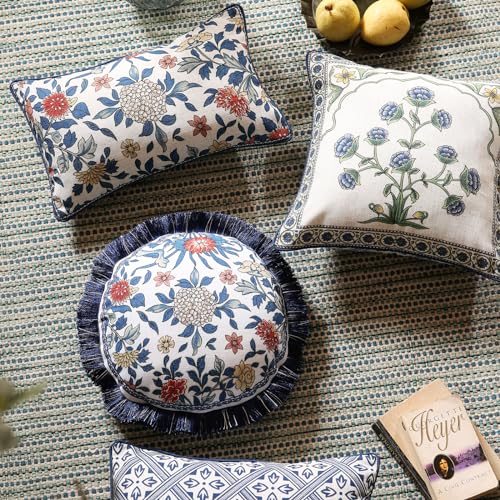 Vintage Linen Throw Pillow Cover (16" x 16" (Pack of 2) / Ivar a)