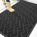 Front Door Mat Outside 47x32 (Black / 47" x 32")