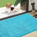 Dog Door Mat for Muddy Paws 47x32 (Aqua Blue / 47" X 32")