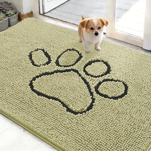 Dog Door Mat for Muddy Paws 48x30 (Vanilla / 48" X 30")