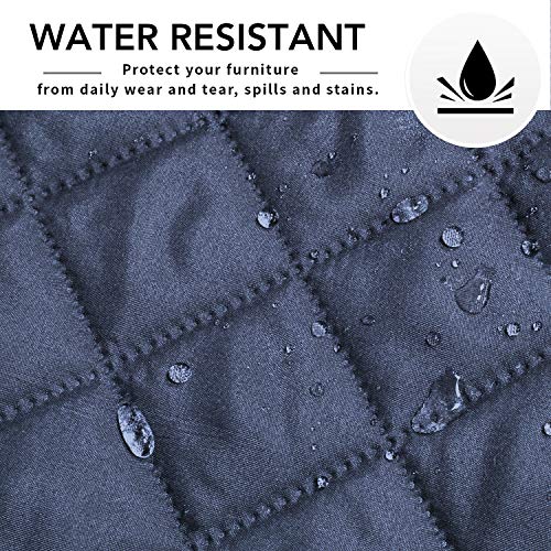 Reversible L Shape Sectional Couch Cover (Large / Dark Blue/Dark Blue)