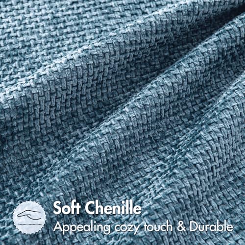 Decorative Couch Throw Pillow Covers 20x20 Inch Coastal Blue 2 Pack (20" x 20" (Pack of 2) / Blue)