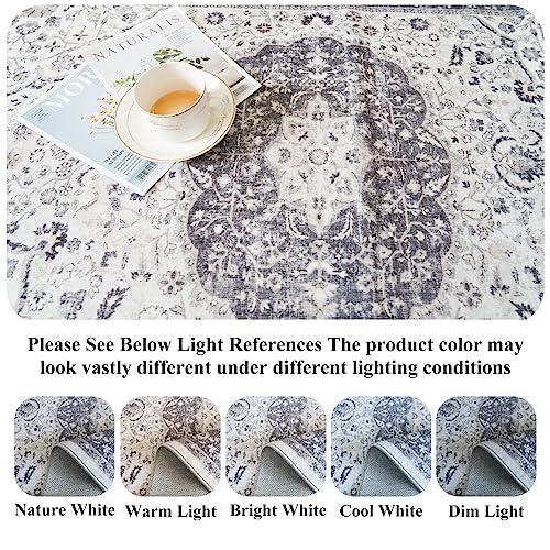 Hallway 2x6 Washable Runner Rug (2' x 6' (Rectangular) / Grey)