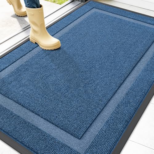 Front Door Mat Outside 47x32 (Light Blue / 47" x 32")