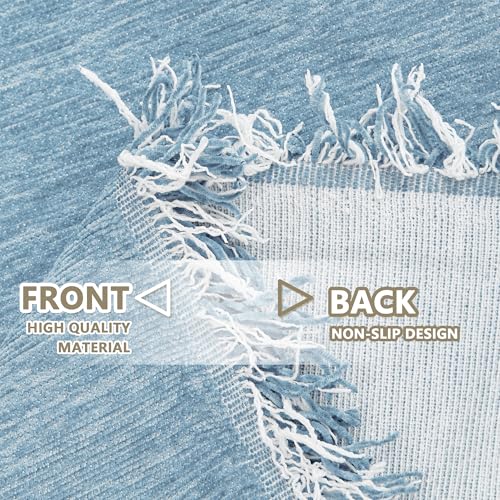 Couch Cover Sofa Covers (91" x 118" / Tassels Edge-blue)