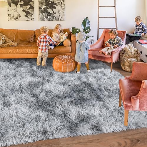 Rugs for Living Room 8x10 (8' x 10' (Rectangular) / Light Grey)