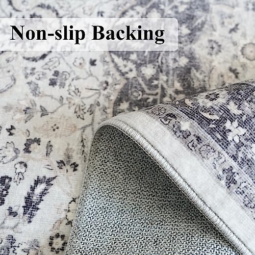 Hallway 2x5 Washable Runner Rug (2' x 5' (Rectangular) / Grey)