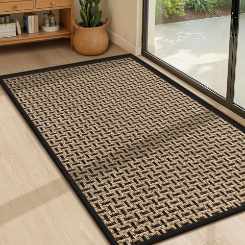 Door Mat Indoor Entrance 24"x36" (Black-1 / 2' X 3' (Rectangular))