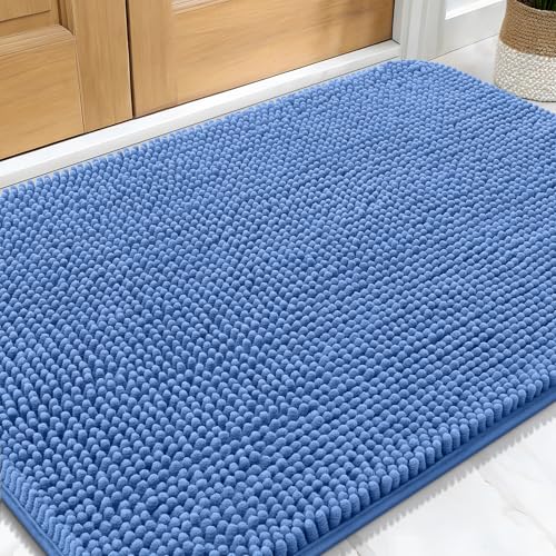 Dog Door Mat for Muddy Paws 34x21 (Cornflower Blue / 34" X 21")