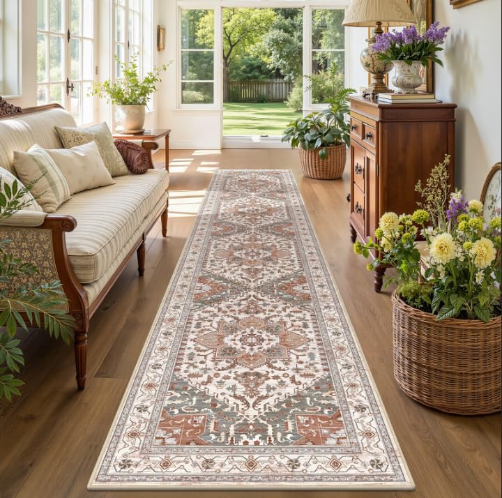 Washable Runner Rug (2' x 10' / Ginger Grey)