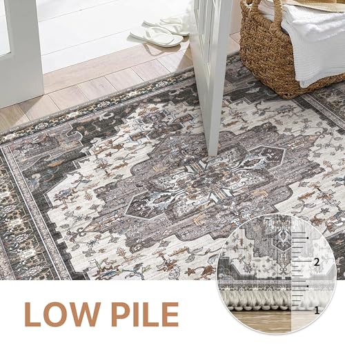 Dark Grey Rug 8x10 Area Rugs for Bedroom (Area Dark Grey / 8' x 10' (Rectangular))