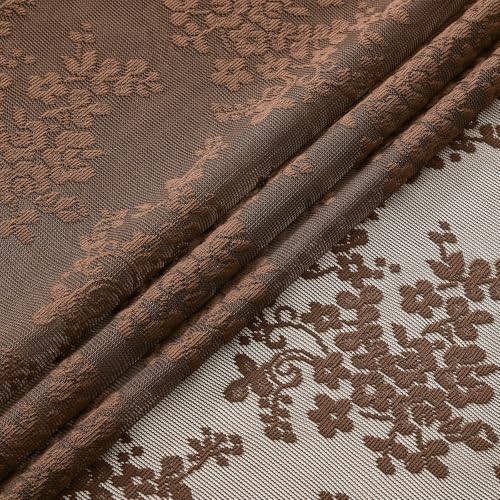 Vintage Lace Curtains 84 Inches Long (Brown / 52"W x 84"L (Pack of 2))