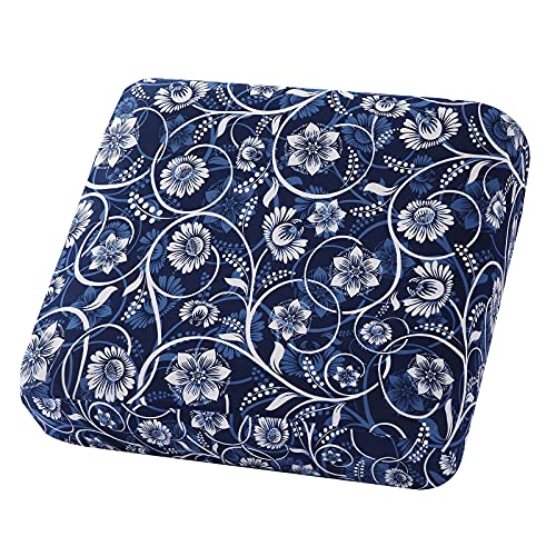 Printed Couch Cushion Covers (Navy & White / Seat Cover Small)