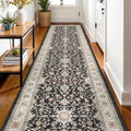 3x12 Washable Hallway Runner Rug (Black / 3' x 12' (Rectangular))