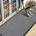 Front Door Mat Outside Entrance (Mix Grey / 59" X 23")