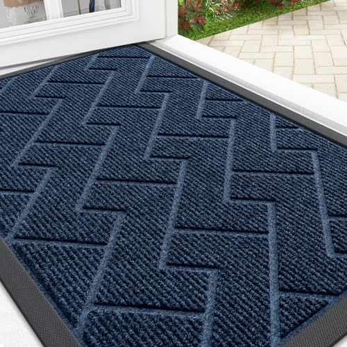 Front Door Mat Outside 29.5x17 (Blue / 29.5" x 17")