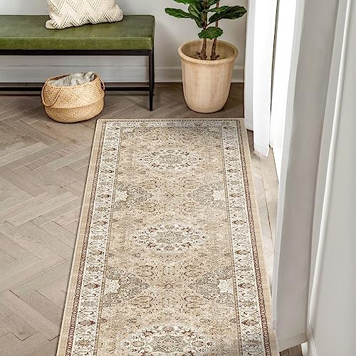 Washable 2x8 Hallway Runner Rug (2' x 8' (Rectangular) / Beige)