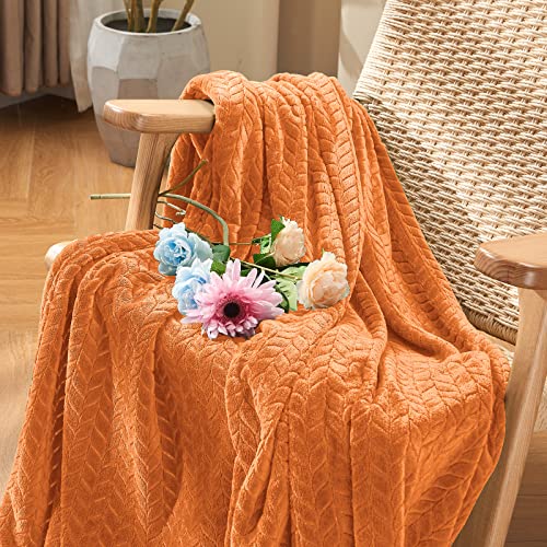 Fall Throw Blanket (Rust / Throw/Travel-50x60 IN)