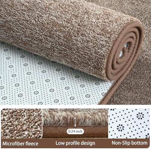 3x10 Runner Rug for Hallway (3' X 10' (Runner) / Matte Brown)