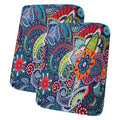 Printed Couch Cushion Covers (Blue / Seat Cover 2 Pack)
