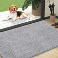 Dog Door Mat for Muddy Paws 47x32 (Light Grey / 47" X 32")