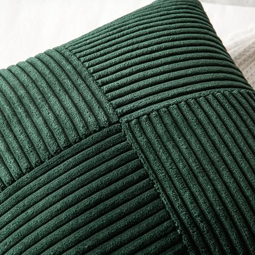 Army Green Decorative Throw Pillow Covers for Couch 16x16 Inch (16" x 16" (Pack of 2) / Army Green)