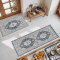 Kitchen Sink Rugs Set 0f 2 (2x3+2x4 / Blue)