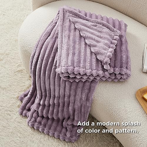 Soft Twin XL Blanket for Bed Dorm Light Purple 66"x90" (Light Purple / Twin XL)