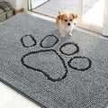 Dog Door Mat for Muddy Paws 48x30 (Grey / 48" X 30")