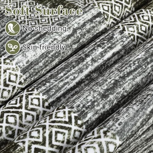 2.5x8 Modern Washable Runner Rug Non Slip Washable Floor Carpet (Green / 2.5' x 8' (Runner))