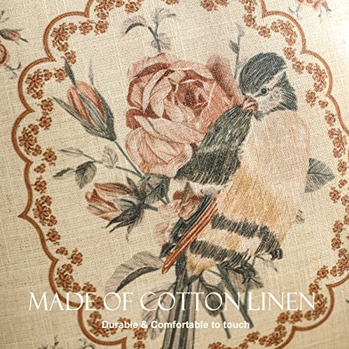 Vintage Linen Throw Pillow Cover (18" x 18" (Pack of 2) / Parkerestate C)
