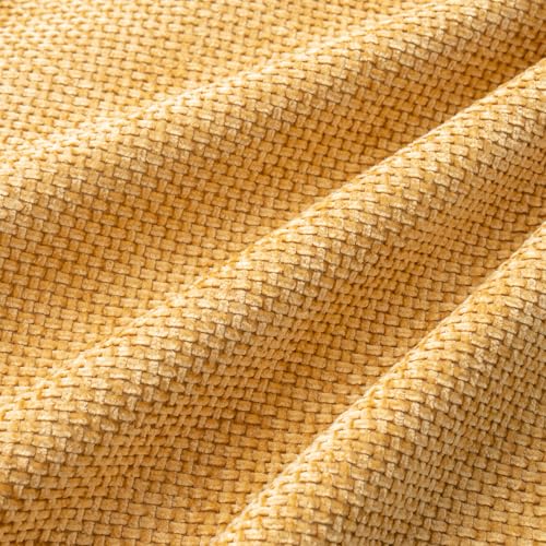Soft Decorative Chenille Pillow Covers Gold 20x20 Pack of 4 (20" x 20" (Pack of 4) / Gold)