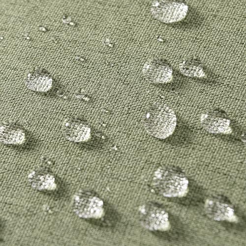 Decorative Outdoor Pillow Covers Lumbar Waterproof 12x20 Gray Green (20" x 12" (Pack of 2) / Gray Green)